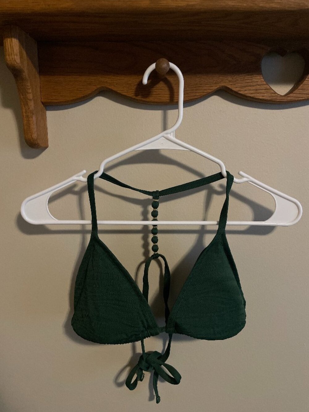 Green Aerie Triangle Bikini Top